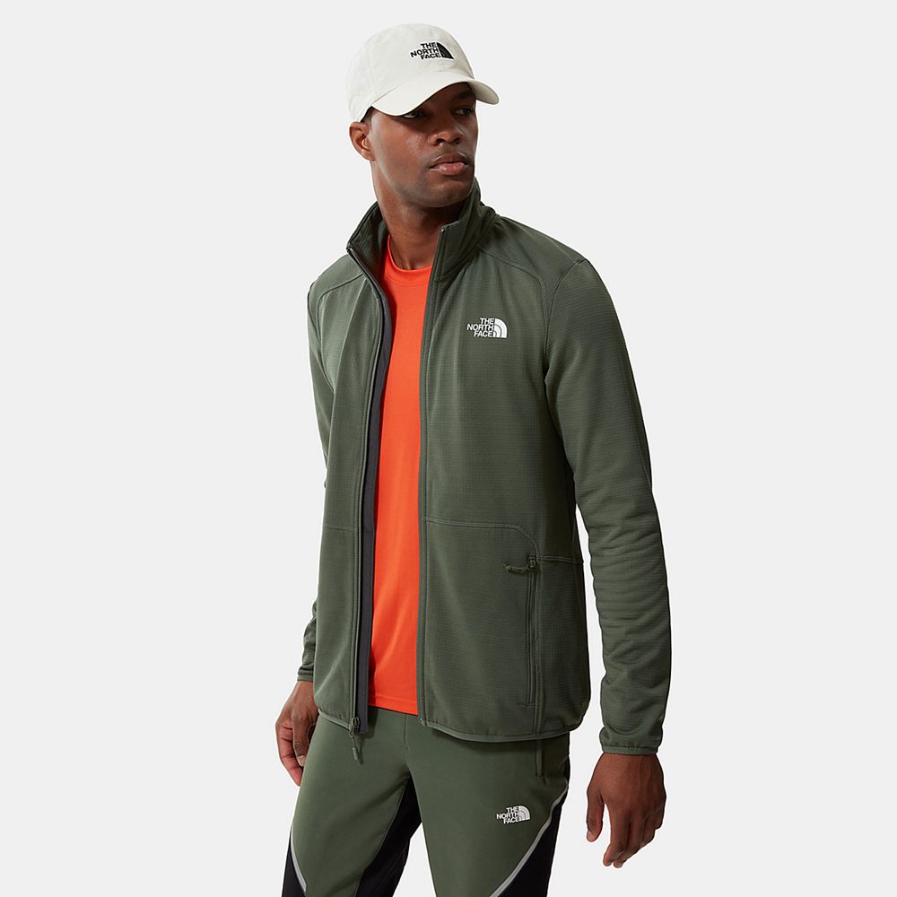 The North Face Fleece Jacket Mens Australia - The North Face Quest Green Hiking (UBQ-721560)